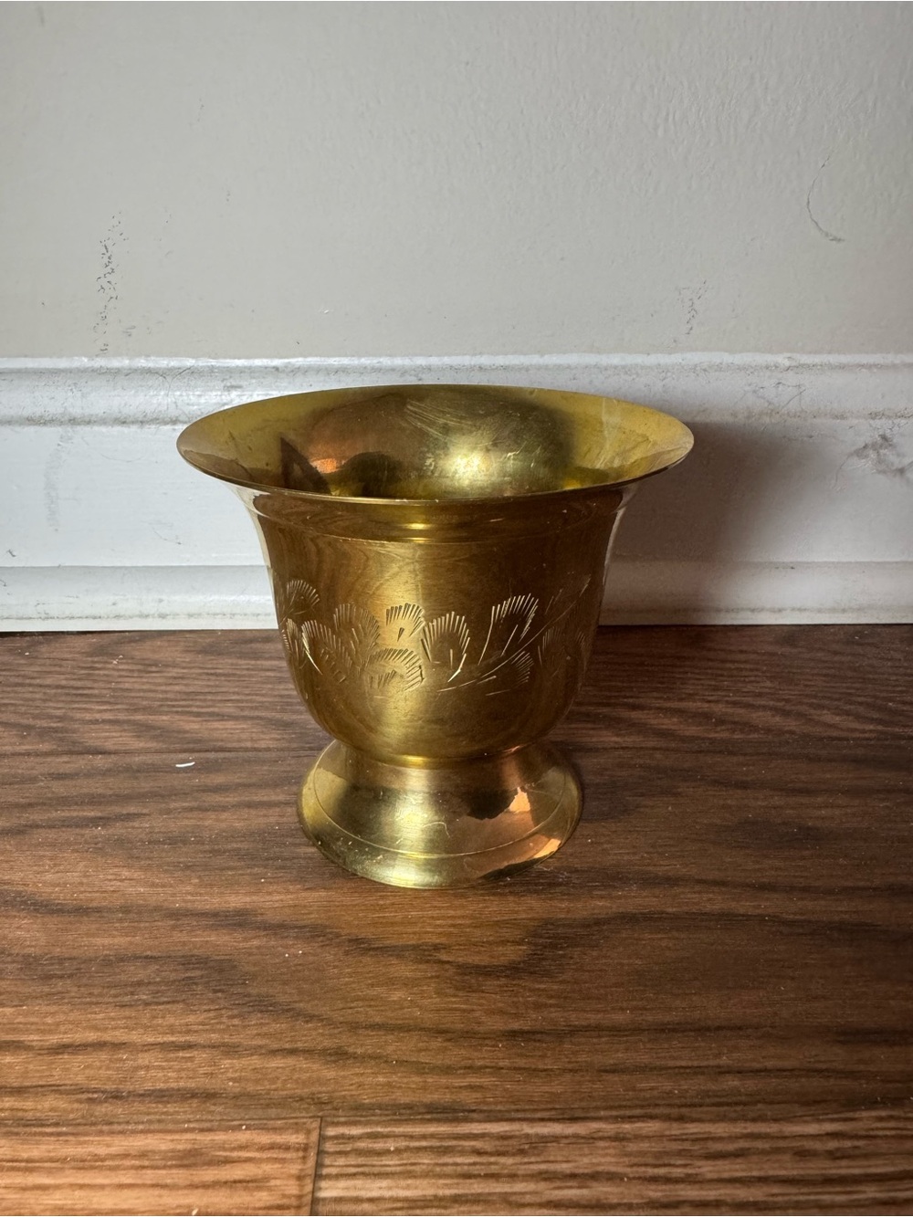 Brass Decorative Planter Vase - Gold Finish